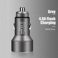 ราคา 4 8A อัจฉริยะ Dual USB พอร์ต Quick Charging สำหรับ Xiao Mi Huawei iPhone Samsung Supercharge Dual USB พอร์ตรถชาร์จโทรศัพท์ Car Charger Quick Charge Car Fast Charger (15325431488)