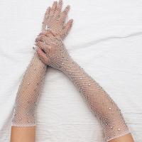 ราคา EKLEVAL Hot Sale Convenient Easy For Lowest Price ถุงมือตาข่ายยาวสีดำสีขาวสีแดงพร้อมตาข่ายสำหรับผู้หญิงถุงมือตาข่ายจับปลาแบบกลวงสำหรับใส่นิ้วถุงมือตาข่ายคอสเพลย์แฟนซี (19464127152)