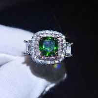 ราคา PT950 แหวนฝังกลุ่มเพชรทรงสี่เหลี่ยมเคลือบทองคำขาว ข้อเสนอแหวนเพชรเทียมแหวนเพชรสี่เหลี่ยมเจ้าหญิงกะรัต (20198550828)