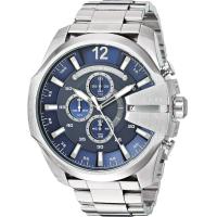 ราคา Diesel Mens Mega Chief Quartz Stainless Steel Watch Color Silver Toned Model DZ4417 (20363817320)