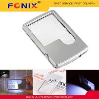 ราคา FONIX ประเภทบัตรแว่นขยายมีไฟ LED เครื่องประดับแบบพกพา Loupe แว่นขยายอ่านเลนส์แว่นขยายพกพาสว่าง (18893509340)