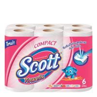 ราคา ส่งด่วน สก๊อตต์ คอมแพค ทาวเวล กระดาษอเนกประสงค์ แพ็ค 6 ม้วน Scott Compact Towel x 6 Rolls สินค้าราคาถูก พร้อมเก็บเงินปลายทาง (14263002821)