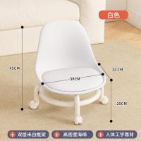 ราคา สตูลเล็กมีล้อ เก้าอี้หนัง เก้าอี้มินิมอล สตูลโซฟามีล้อ สตูลเตี้ย เบาะนั่งมีล้อเลื่อน มีที่พนักพิงหลัง เก้าอี้หมุนได้ สตูลเตี้ยส (20828476439)