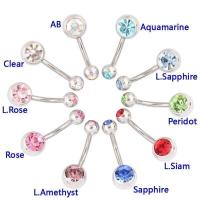 ราคา จิวสะดือ จิวใส่สะดือ เครื่องประดับร่างกาย สีเงิน ประดับด้วยคริสตัลแท้ ขนาดก้าน 1 6 ยาว 2 5 เซน สินค้าเกรดพรีเมี่ยม จาก เกาหลี (419810165)