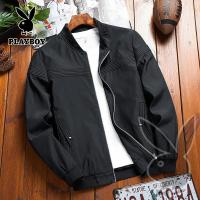 ราคา PLAYBOY เสื้อแจ็คเก็ตผู้ชาย Slim Outer Casual Men S Jacket Men S Windbreaker Jacket Zip Jacket (16337777971)