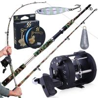 ราคา Souilang New 20KG Drag Fishing Rod Reel Set Spinning Fishing Rod Drum Fishing Reel Fishing Line Fishing Lure Fishing Combo (13918496381)