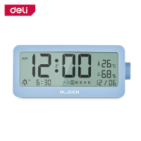 ราคา Deli นาฬิกาปลุกดิจิตอล LED นาฬิกาปลุกตั้งโต๊ะ นาฬิกาตั้งโต๊ะ นาฬิกาหัวเตียง นาฬิกาดิจิตอล นาฬิกา บอกอุณหภูมิได้ หน้าปัดกระจก Alarm Clock (19622530458)