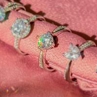 ราคา แหวนเพชรcz แหวนชุบเงินแท้ ปรับขนาดได้ แหวนเงิน (18146337346)