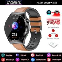 ราคา Health Laser Therapy Smart Watch Blood Sugar Watch Smart Bluetooth Call Uric Acid Blood Lipid Blood Pressure Monitor Smartwatch (20721694240)