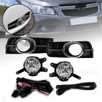 ราคา ไฟตัดหมอก ไฟสปอร์ตไลท์ รุ่น เชฟโรเลต ครูซ CHEVROLET CRUZE ปี 2009 2012 พร้อมครอบ สีดำ ขอบโครเมี่ยม และชุดสายไฟ 1 ชุด (6024522502)