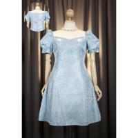 ราคา พร้อมส่ง LUXURY707 เดรสสั้นกลิตเตอร์วิบวับ แขนตุ๊กตา ทรงอกหัวใจ LX9568 (13527241336)