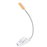 ราคา Amber Book Light Mini USB Led Rechargeable Flexible Night Light Clip On Desk Lamp Light Reading Lamp for Travel Bedroom Book (13515750422)