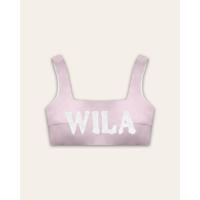 ราคา Wila CRAYON CROP เสื้อคร็อปสายหลังสม็อกสีพาสเทล พิมพ์logo Wila (19026913398)