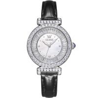 ราคา OLEVS 9983 Quartz Fashion Women Watch Genuine Leather Watchband Round dial Wristwatch (20763707385)
