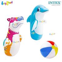 ราคา Intex ตุ๊กตาล้มลุก 3D 98 ซม รุ่น 44669 แพ็คคู่ เสือและปลาโลมา บอลชายหาด รุ่น 59020 (101021400)
