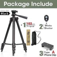 ราคา Tripod 3120 3110 ขาตั้งกล้อง 3 ขา ขาตั้งมือถือ สูง110cm ฟรี รีโมทบลูทูธ ถุงผ้าสำหรับใส่ขาตั้งกล้อง หัวต่อมือถือ Bluetooth Controller Phone Clip (12293290871)