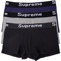 ราคา พร้อมส่ง กางเกงในชาย Supreme 1กล่อง 3ตัว กางเกงในผู้ชาย สุพรีม ทรงBoxer ของแท้ 100 เนื้อนุ่มสบายใส่สบาย (15965076541)