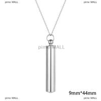 ราคา pime MALL สร้อยคอจี้เถ้าโกศทรงกระบอกเครื่องประดับขวดสแตนเลส (20303129721)