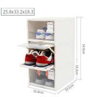 ราคา HANGDIAN จัดส่งฟรี ลิ้นชักพลาสติก PP แบบหนากันฝุ่นกล่องใส่ของแบบใสกล่องรองเท้ารองเท้าสำหรับใช้ในครัวเรือนลายการ์ตูน (19282286426)