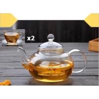 ราคา กาชงชา กาน้ำชา 800ml พร้อมชุดแก้วน้ำชา ชุดกาชงชา ชุดกาน้ำชา ชุดชา ชุดน้ำชา ที่ชงชา กาชงชาแก้วใส กาต้มชา กาชา แก้วน้ำชา (12725243244)