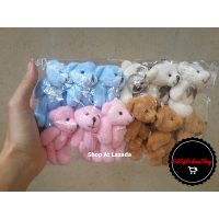 ราคา พวงกุญแจหมี 12ตัว คละสี สีชมพู สีฟ้า สีขาว สีน้ำตาล พวงกุญแจตุ๊กตาหมี พวงกุญแจน่ารักๆ ตุ๊กตาหมี ตุ๊กตาหมีตัวเล็ก ของขวัญ ของชำร่วย (21271438994)