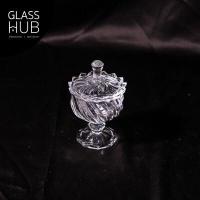 ราคา GLASS HUB AMORN TG1032 โถแก้วเล็ก ลายคริสตัล เจียระไน มีฝาปิด ใส่เครื่องประดับ สิ่งของต่างๆ ใส่ขนม (18341688727)