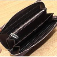 ราคา Bogesi กระเป๋าสตางค์หนังแท้ใบยาวซิปรอบ มีช่องใส่ธนบัตร4 ใส่บัตร 8 มีซิปในใส่เหรียญ เพิ่มสายค้องมือ ขนาด 20x10cm รุ่น B005 สีกรม (19486092361)