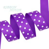 ราคา 10หลา ล็อต 25มิลลิเมตรการ์ตูนลายจุดพิมพ์ Grosgrain ริบบิ้นชุดริบบิ้น (16473883343)