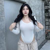 ราคา MesubShop บอดี้สูท แขนยาวเว้าหลัง บอดี้สูทแขนยาว ช่วงเป้าแกะได้ บอดี้สูทสายฝอ รุ่น บอดี้ยาว บอดี้สูทแขนยาว M102A (19484492456)