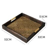 ราคา บ้าน ถาดไม้ ถาดอาหาร ถาดผลไม้ ถาดชาสี่เหลี่ยมผืนผ้า ถาดชา ถาดสานไม้ไผ่ ถาดชาพาเลทไม้ (19472024545)