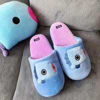 ราคา Sq3 KPOP BTS BT21 รองเท้าแตะ ใส่ในบ้าน ผู้ใหญ่ ฟรีไซซ์ QS3 (20771987891)