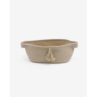 ราคา Minene Small Cotton rope storage basket ตะกร้าเชือกฝ้ายขนาดเล็กพร้อมหูหิ้วตกแต่งด้วยพู่ (16501620418)