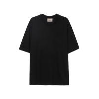 ราคา เสื้อยืดผู้ชายลาย FEAR OF GOD FOGเสื้อยืดผู้ชายแขนสั้นกาวแรงดันหลังหลวมสองเส้น (18377614413)