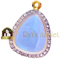 ราคา กรอบพระสำเร็จรูป งานไมครอน งานฝังเพชรอิตาลีอย่างดี ทรงพระปิดตากลาง รหัส 186 (21265091424)