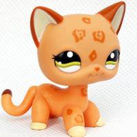 ราคา LPS CAT Rare Littlest pet shop Toys Mini Stands Short Hair Kitten Old Figures Collection Original Bobble head toys (20562455608)