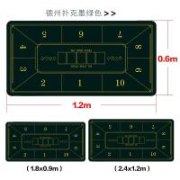 ราคา Spot parcel post Texas Poker Table Cloth Cushion Special Rubber Pad Chip Table Mat De Pu Tablecloth Thickened Oval Poker Mat (20515552891)