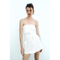 ราคา ZARA แฟชั่นใหม่ฤดูร้อนของผู้หญิงอารมณ์ตรงกับ Chatelaine ไม่มีสายรัดกางเกงสีขาว3345210 250 (19598953481)