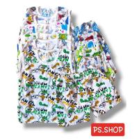 ราคา ชุดเด็ก เสื้อแขนกุด กางเกงขาสั้น คละลาย แพ็ค3ตัว แพ็ค6ตัว (16882799834)
