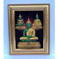 ราคา ภาพมงคล ใส่กรอบทองภาพเคลือบฟีล์มลามิเนตอย่างดี ขนาดภาพ8x10 นิ้วขนาดรวมกรอบ12x14 นิ้ว สามารถแขวนได้ และมีขาตั้งกรอบรูปตั้งโต๊ะได้ด้วย (15282771306)