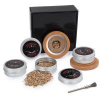 ราคา ชุดควันสโมเกอร์เครื่องดื่ม พร้อมชิปไม้และแปรง Cocktail Smoker Kit with 4 Wood Chips and Brush Whiskey Smoker Kit (20953119527)