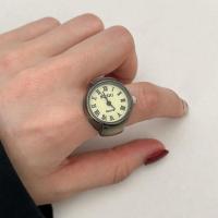 ราคา Punk hip hop watch ring niche versatile mini clock electronic fashion creative finger (20475188834)