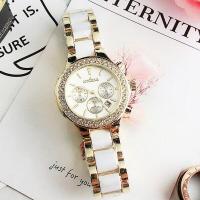ราคา Relogio Feminino Geneva Luxury Brand White Womens Ceramic Watches Women Bracelet Watch Ladies Quartz Watches Relojes Mujer 2020 (13392217456)