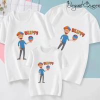 ราคา Blippi ชุดเสื้อยืดคู่รักสำหรับครอบครัวเสื้อยืดแขนสั้นสำหรับครอบครัวพ่อแม่ลูกฤดูร้อน (20657592700)
