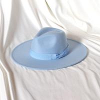 ราคา Beige Fedora Hat For Men Women Wide Brim Hat Bow Accessories Autumn Winter Panama Church Jazz Cap Bow Tie Designs Wholesale (20233375710)