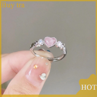 ราคา Buytra แหวนสีเงินสีชมพูหัวใจโอปอลสร้างสรรค์แหวนนิ้วแนววินเทจสวยงามน่ารักแหวนพังค์สำหรับผู้หญิงเครื่องประดับที่มีเสน่ห์ (20400468400)