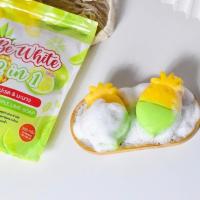 ราคา สบู่Be White บีไวท์ สบู่สับปะรด มะนาว สุดคุ้ม แพคเกจใหม่ สบู่ผิวขาว Be White สบู่บีไวท์ สบู่สับปะรด 300 g (17362021612)