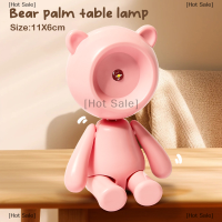 ราคา Hot Sale โคมไฟตั้งโต๊ะรูปหมีขนาดเล็กโคมไฟ LED สำหรับกลางคืนโคมไฟตั้งโต๊ะรูปทรงหมีน่ารักอุปกรณ์ตกแต่งบ้านตุ๊กตาบ้าน (20971326839)