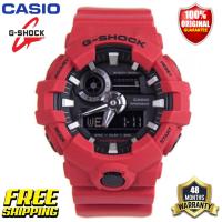 ราคา ต้นฉบับ G Shock GA700 ผู้ชายกีฬานาฬิกาคู่แสดงเวลา 200 เมตรกันน้ำกันกระแทกเวลาโลก LED แสงอัตโนมัติรับประกัน 4 ปี GA 700 4A ใหม่แท้ (20352654805)