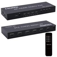ราคา สวิตช์ตัวแยก HDMI 4K 60Hz HDMI Matrix 2X4 2 In 4เครื่องแยกสัญญาณเสียง HDMI 2 0 4X2 Matrix 1080P สำหรับ PS3 4 DVD จอพีซีไปยังทีวี (19779421125)