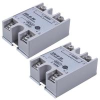 ราคา Single Phase Solid State Relay DC DC SSR 40DD 40A DC3 32V DC5 60V สีขาว เงิน (14384435841)